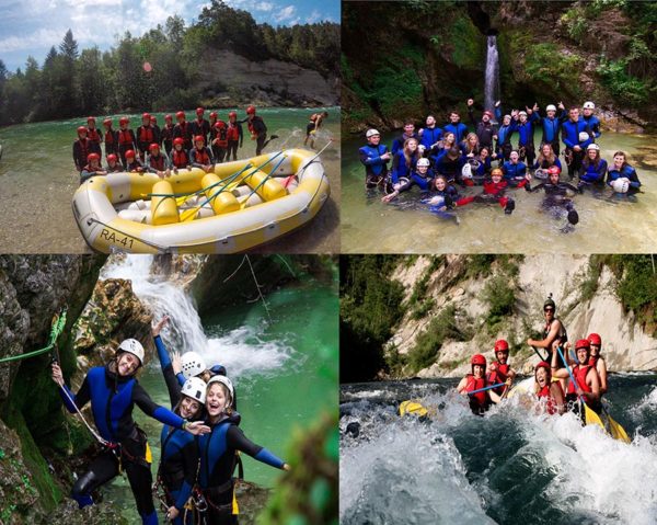 Canyoning Rafting Bled Lake adventure activity