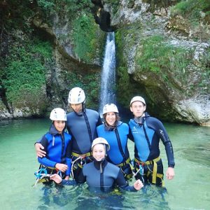 Canyoning private group trip with Outdoor Slovenia Activities Lake Bled