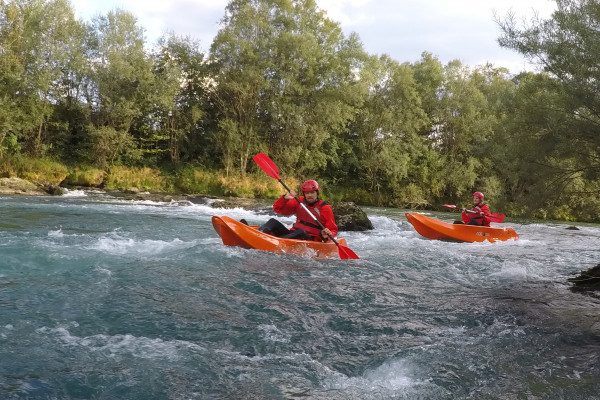 canyoning and sit on to kayak package tour Bled Slovenia