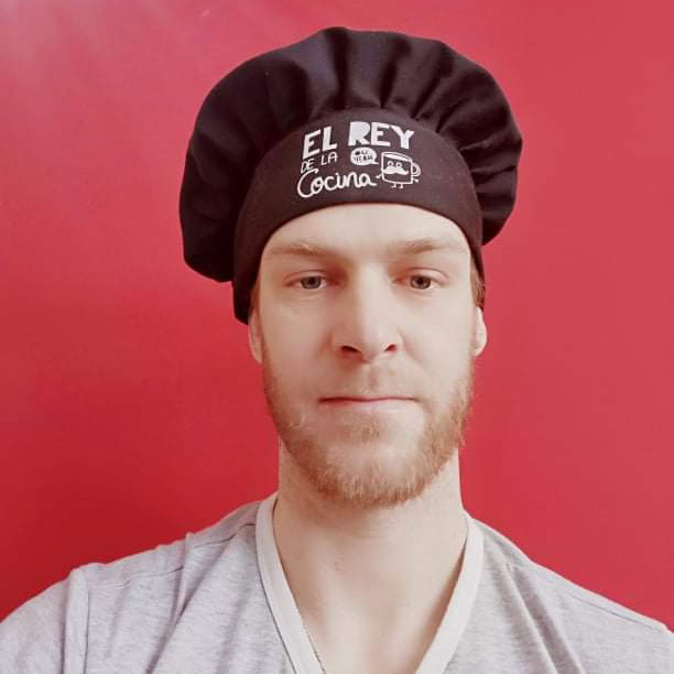 Rok-outdoor-slovenia Outdoor Slovenia Activities canyoning guide Rok wearing a black chef's hat