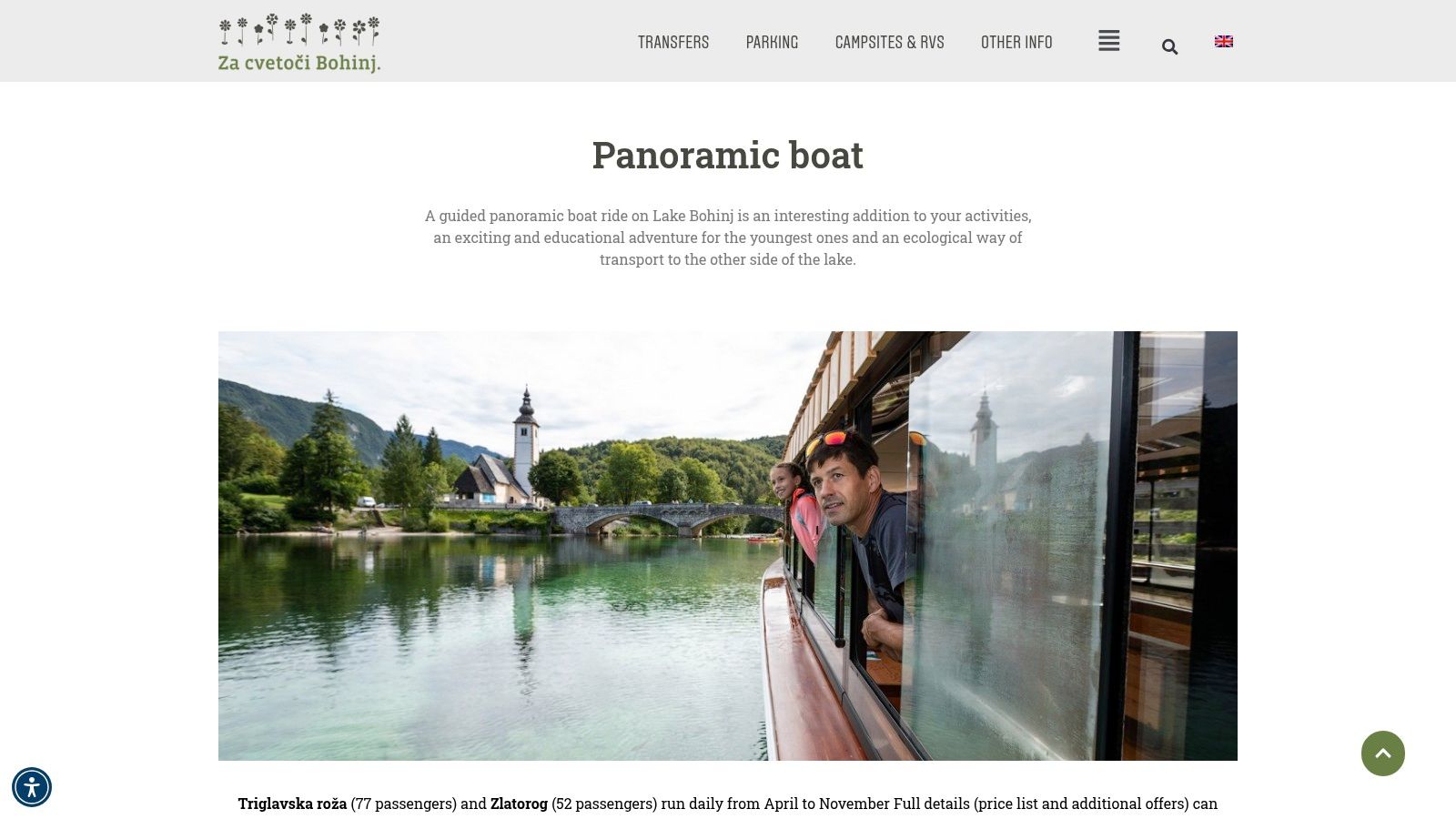 Panoramic Electric Boat on Lake Bohinj (Triglav National Park)