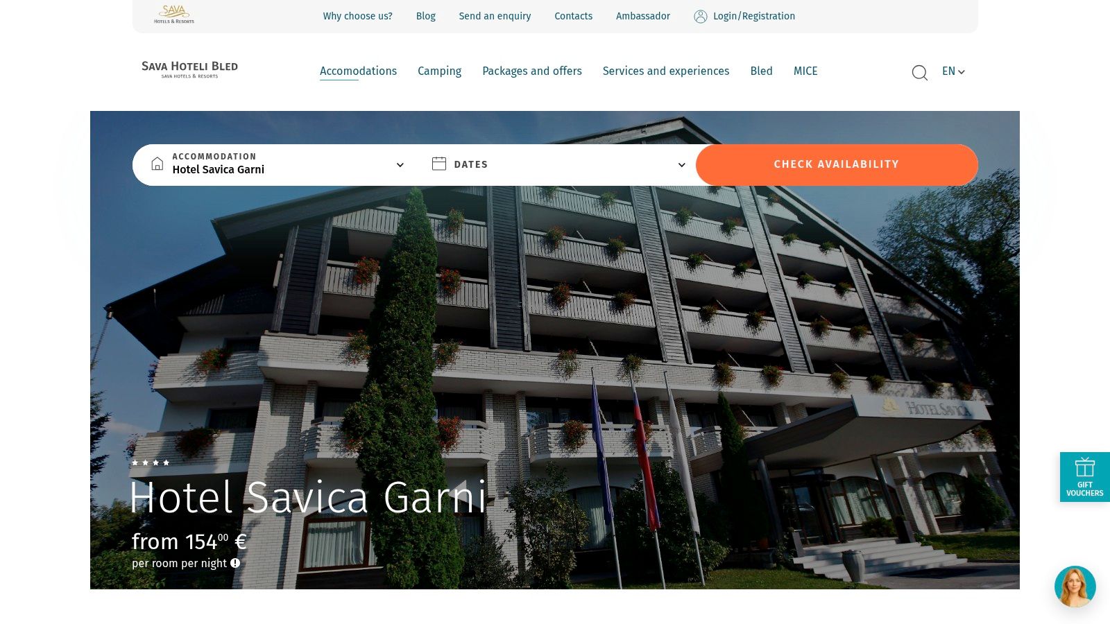 Hotel Savica Garni (Sava Hotels Bled)