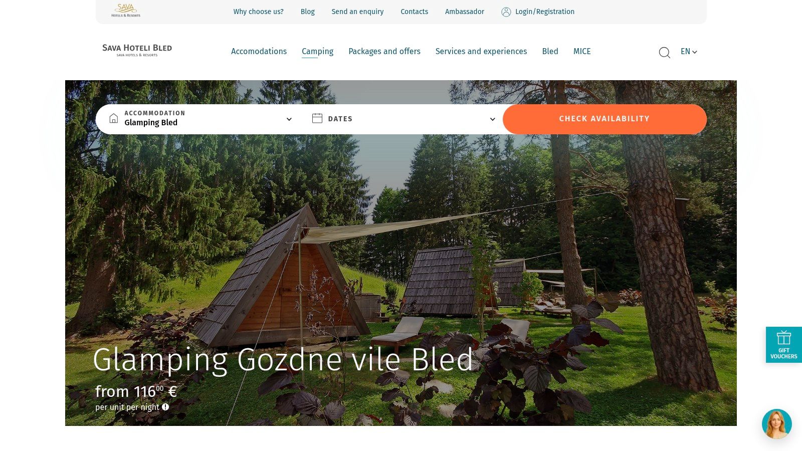 Glamping Gozdne Vile Bled (Sava Hotels Bled)