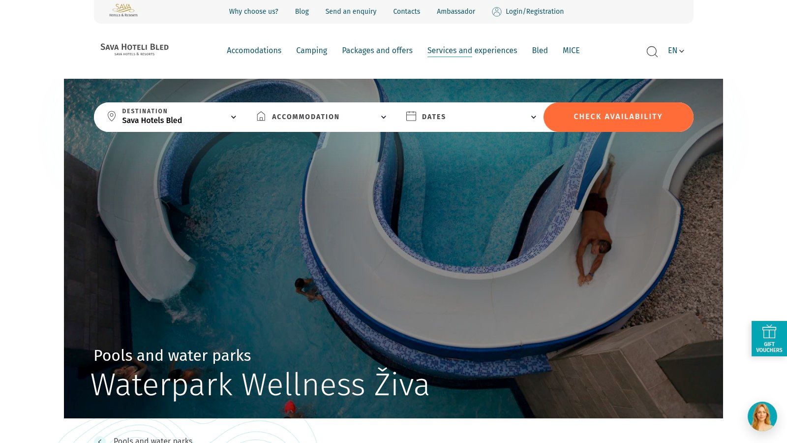 Waterpark Wellness Živa (Rikli Balance Hotel, Lake Bled)