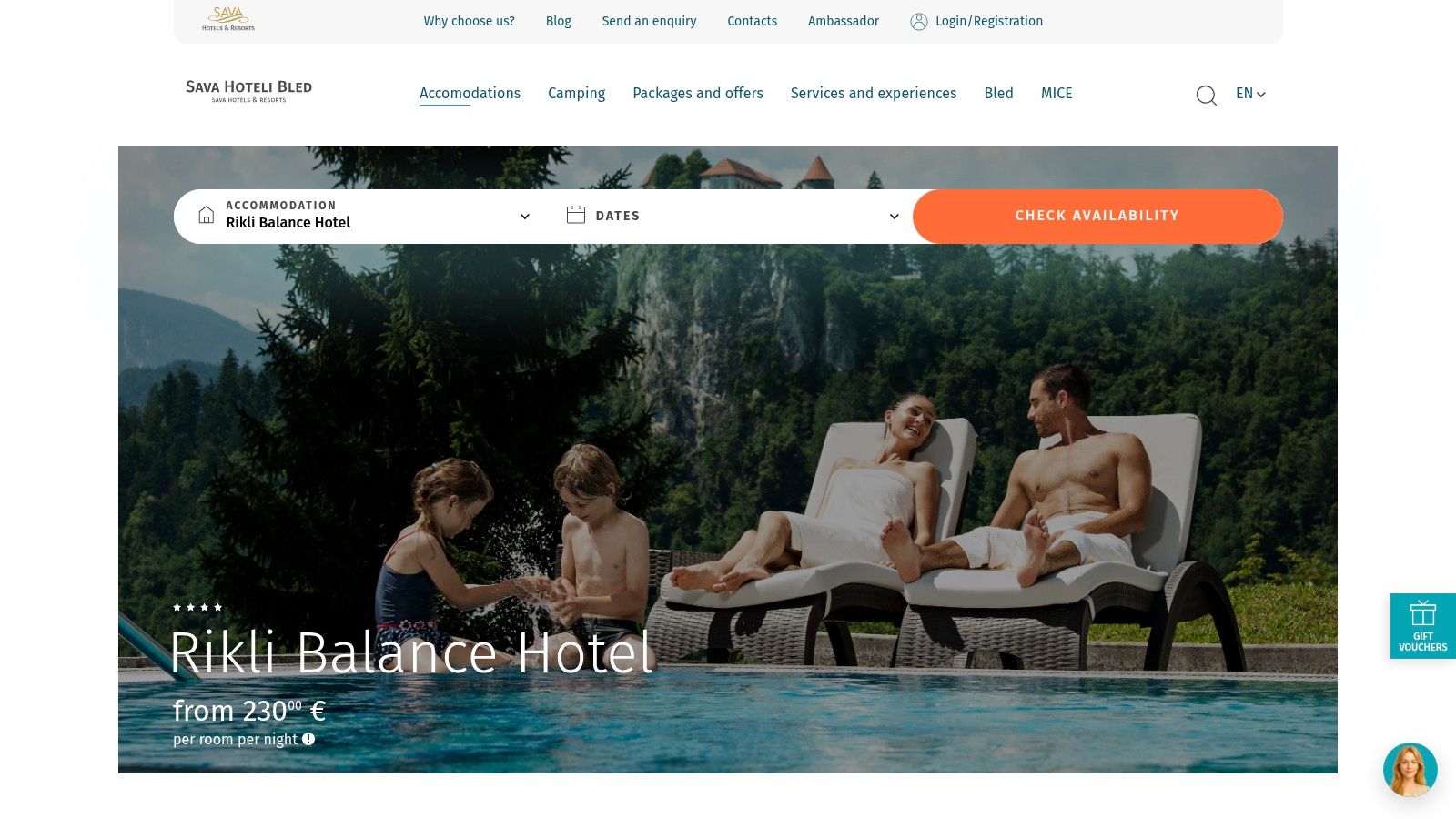 Rikli Balance Hotel (ex “Hotel Golf”) – Sava Hotels Bled